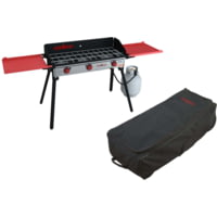 Camp Chef Pro 90X 3 Burner Stove with Top-Loading Roller Bag