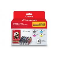 Canon PGI-5/CLI-8 with Photo Paper, 50 Sheets