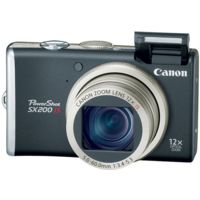 Canon PowerShot SX200 IS 12.1 Megapixel 12x optical zoom Digital Camera Kit Black 3509B001