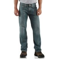 Carhartt Straight Leg Relaxed Fit Jean - Men's-Light Weathered Blue-34 Waist-Long Inseam