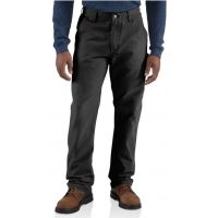 Carhartt Weathered Duck Dungaree Pant - Men's-Black-34 Waist-Regular Inseam