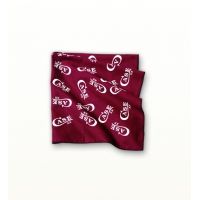 Case Burgundy and White Bandana