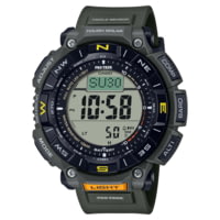 Casio Outdoor Casio Pro Trek Solar Watch Triple Sensor Watching Featuring an Altimeter, Barometer, Digital Compass, Thermometer and 100M WR - Men's