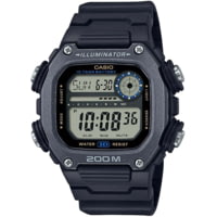 Casio Outdoor Digital Watch w/200 Meter WR, World Time, 10-Year Battery and Resin Strap - Mens