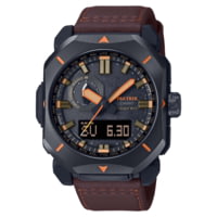Casio Outdoor Pro Trek Solar Powered Triple Sensor Word Time Watches w/Biomas Plastic Case and Strap - Men's