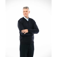 Cobmex V-neck Military With Velcro Epaulets, Poly-cotton Shoulder And Elbow Patches COB-2026