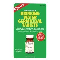 Coghlans Emergency Germicidal Drinking Water Tablets 50 Per Bottle 7620