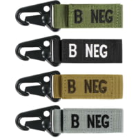Condor Outdoor Blood Type Key Chain 4 Pcs/Pack