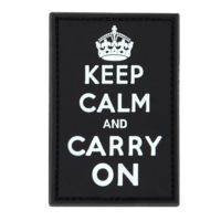 Condor Outdoor Keep Calm and Carry PVC Patch 6Pcs/Pack