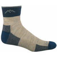Darn Tough Run/Bike 1/4 Sock Cushion Clearance - Men's - Light Denim XL