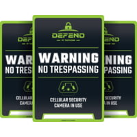DEFEND USA No Trespassing Sign - 3 Pack