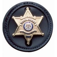 DeSantis Black - Plain - IRS-CID Badge Holder U22BZG9Z0