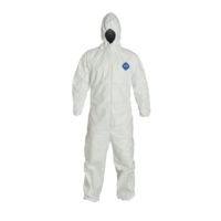 DuPont 12000 Tyvek 400 Coveralls with Hood, Elastic Wrists and Ankles