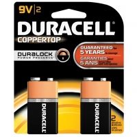 Duracell Coppertop Battery - 9 Volt, 2 Pack