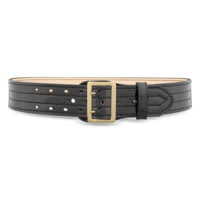 DutyMan 2-1/4inch Hi-gloss Leather Sam Brown 4 Row Stitch Duty Belt With Gold Buckle DTY-4031-42-9002