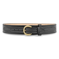 DutyMan 2-1/4inch High-gloss Leather River Belt With Solid Brass Nickel Buckle DTY-1131-32-9042