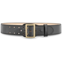 DutyMan 2-1/4inch High-gloss Leather Sam Browne 2-row Stitch Duty Belt With Gold Buckle DTY-1031-36-9002