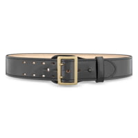 DutyMan 2-1/4inch High-gloss Leather Sam Browne 2-row Stitch Duty Belt With Gold Buckle DTY-1031-40-9002
