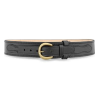 DutyMan 2-1/4inch Plain Leather River Belt With Solid Brass Gold Buckle DTY-1111-30-9042