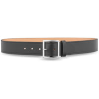 DutyMan 1-3/4inch Plain Leather Garrison Belt With Nickel Buckle DTY-1611-46-9031