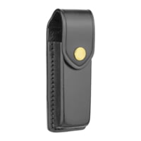 DutyMan Plain Black Leather Single Magazine Holder For 9mm DTY-8711LG