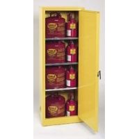 Eagle Manufacturing Space-Saver Flammable Liquids Storage Cabinets, Vertical, Eagle Manufacturing 1923 Space Saver Cabinet, Manual Closing Door