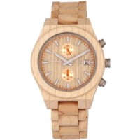 Earth Wood Castillo Bracelet Watch w/Date