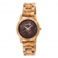 Earth Wood Crown Bracelet Watch