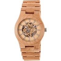 Earth Wood Gobi Automatic Skeleton Bracelet Watch