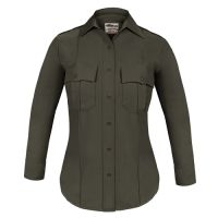 Elbeco Womens, Brown, Textrop2 Long Sleeve Shirts, Ladies Choice, Zipper
