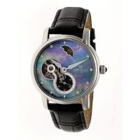 Empress Theodora Automatic Mother-of-Pearl Semi-Skeleton Bracelet Watch