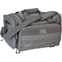 Evolution Outdoor Range Bag, Polyester, MOLLE Webbing, Hook and Loop Panel, Large Main Compartment with Multiple Exterior Zipper Compartments, Gray