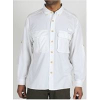 ExOfficio Air Strip Lite Long Sleeve Clearance - Men's - White S