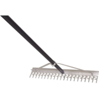 Extreme Max 24&quot; Commercial Grade Screening Rake For Beach And Lawn Care With 66&quot; Handle