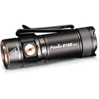 Fenix E18R V2, Flashlight, White LED, 1,200 Lumens, 2.64 Long, Anodized Finish, Black, Includes Rechargeable 16340 and USB Type-C Charging Cable