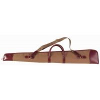 Galco Canvas &amp; Leather Zippered Rifle Case Ambidextrous - Chestnut - Size:47" Oal CT1070KH