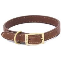 Galco Straight Collar 3/4in. - Chestnut - 11in. - Latigo LT1311CN