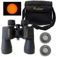 Galileo 16x50mm Porro Prism Binoculars w/ Solar Filter Caps