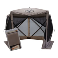 Gazelle G5 5-Sided Portable Gazebo Pop-Up Hub Screen Tent with 3 Wind Panels