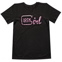 Glock AA46004 Short Sleeve Glock Girl T-Shirt BlackCotton