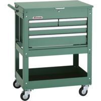 Grizzly Industrial Rolling Tool Cart with 4 Drawer Tool Chest