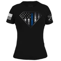 Grunt Style Blue Line Crest T-Shirt - Women's
