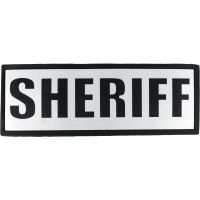 Hatch Black and White Reflective Labels: Police, Sheriff and Corrections