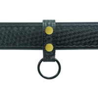 HERO'S PRIDE AirTek C-Cell Single Ring Flashlight Holder w/ Brass Snaps &amp; Black Metal Rings