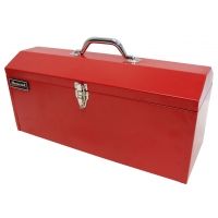 Homak 19in Red Metal High Toolbox w/ Black Metal Tray