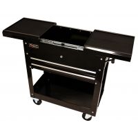Homak 27in Pro Series Tool Cart w/ 2 Drawers - Black