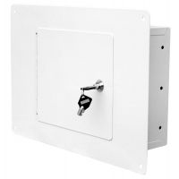 Homak Between the Studs White Wall Safe