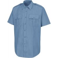 Horace New Dimension Stretch Poplin Shirt, Light Blue - Men's