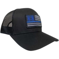 Hornady Blue Line Black American Flag Patch Hat - Men's