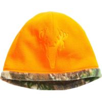 Hot Shot Youth Casual Beanie Debossed Fleece Blaze Rted Os